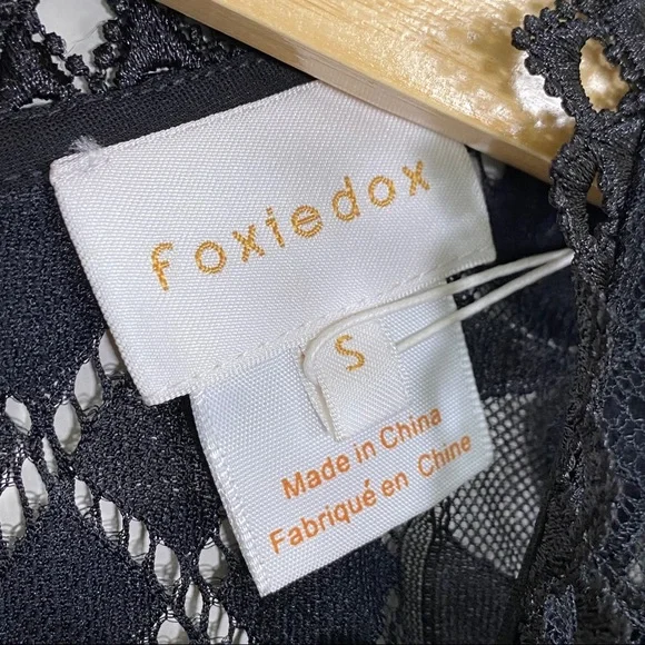 FOXIEDOX Josefine Lace & Clip Dot Cocktail Dress - Picture 8 of 14